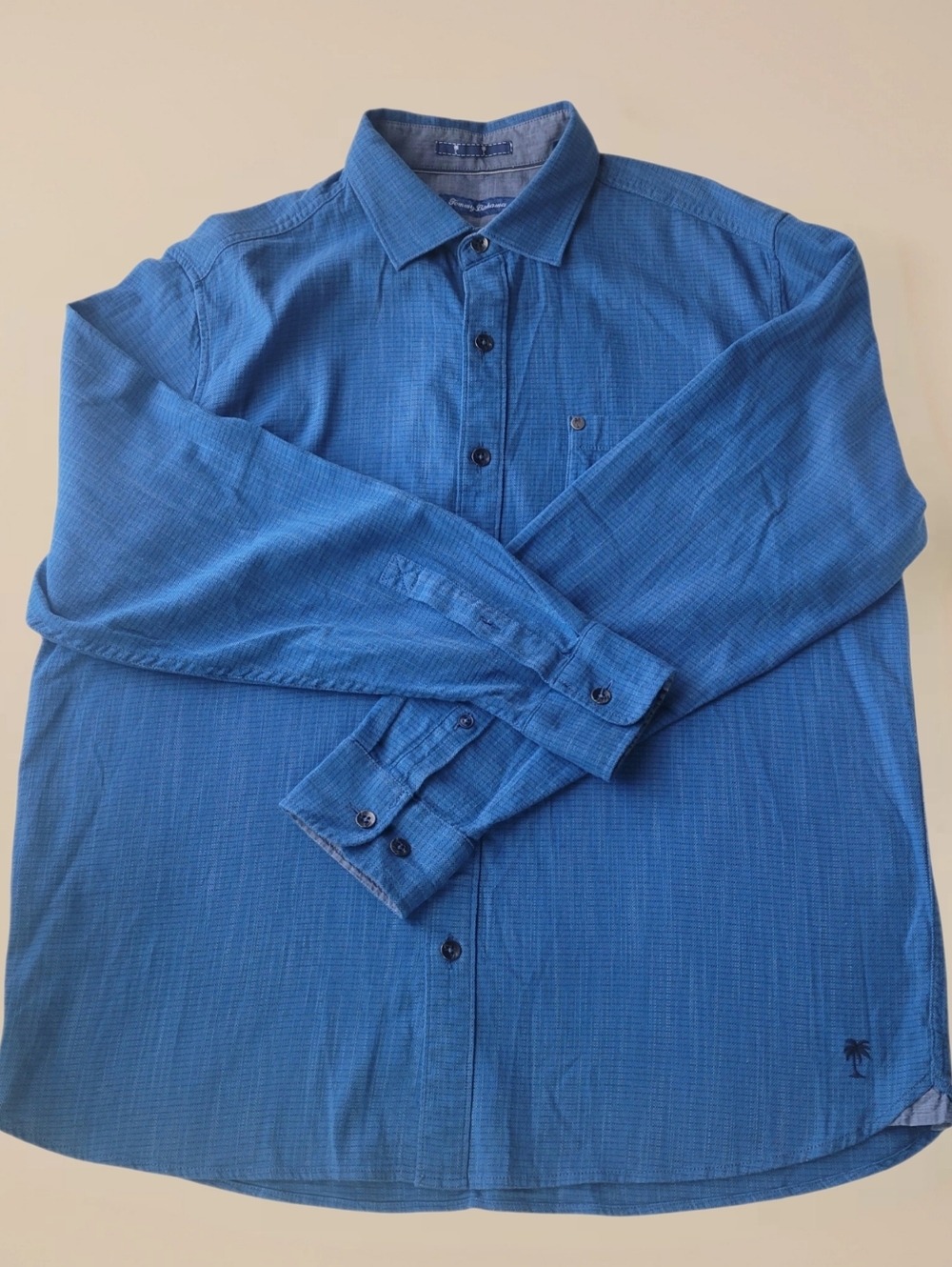 Tommy Bahama Men's Long Sleeve Button Down Linen Blend Shirt Sz L